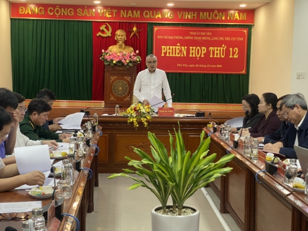 Hiển thị chi tiết cho Phú Yên: Ban Chỉ đạo phòng, chống tham nhũng, lãng phí, tiêu cực tỉnh tổ chức Phiên họp thứ 12 Hình ảnh cho bài viết Phú Yên: Ban Chỉ đạo phòng, chống tham nhũng, lãng phí, tiêu cực tỉnh tổ chức Phiên họp thứ 12